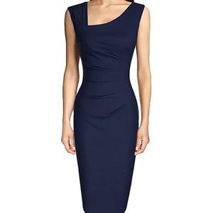 Women’s blue pencil dress